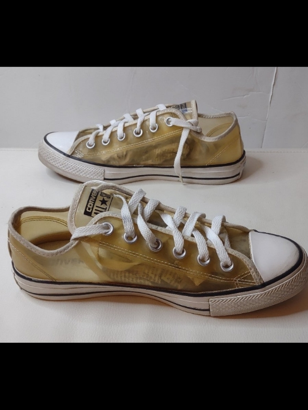 CONVERSE ALL STAR LOW TOP SEE THROUGH MEN 6 WOMEN 8 SNEAKERS